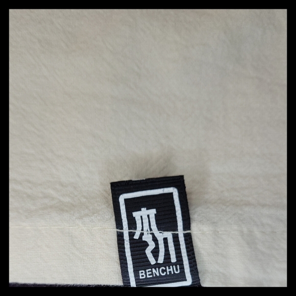 Young Mens Cotton 2 Piece Ivory Knot Garment - Picture 6 of 12